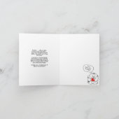 こけしラブ  チョーク犬のハートバレンタイン カード (内部)