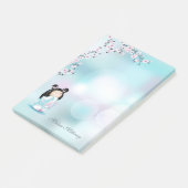 こけし人形さくらんぼブロッサムピンクターコイズ名 ポストイット (アングル)