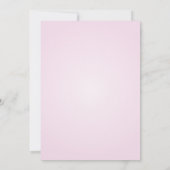 こけし人形さくらんぼ花赤ちゃんシャワー 招待状 (裏面)