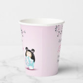 こけし人形さくらんぼ花 |ガールズ誕生日 紙コップ (右)