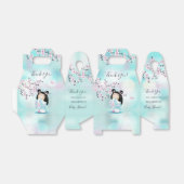 こけし人形さくらんぼ花 |女の子の赤ちゃんシャワー フェイバーボックス (折り畳みなし)