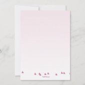 こけし人形の写真招待状 招待状 (裏面)