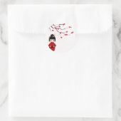 こけし人形アンダー桜店 ラウンドシール (バッグ)