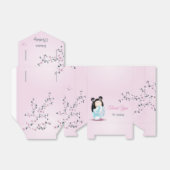 こけし人形ガールズ誕生日サンキュー フェイバーボックス (折り畳みなし)