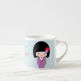 こけし人形コ日本のーヒーMUG エスプレッソカップ