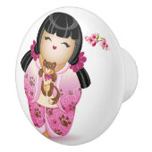 こけし人形シリーズがセラミックノブを更新 セラミックノブ (右)