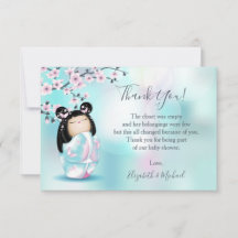 こけし人形ターコイズガールベビーシャワー