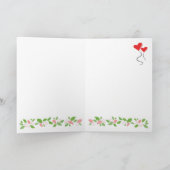 こけし人形ハッピーバースデー カード (内部)