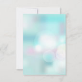 こけし人形ピンクターコイズありがとう サンキューカード (裏面)