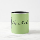 こけし人形ブラックマグカップ マグカップ (中央)