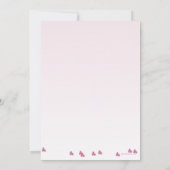 こけし人形招待状 招待状 (裏面)