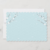 こけし人形日本の茶パーティの招待状 招待状 (裏面)