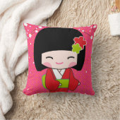 こけし人形装飾用クッション クッション (ブランケット)