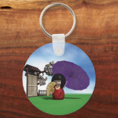 こけし人形 キーホルダー (正面)