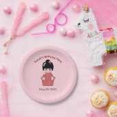 こけし人形 – パーソナライズされた誕生日 ペーパープレート (パーティー)