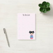 こけし人形 ピンク Post-it® ノート 4 x 6 ポストイット (オフィス)