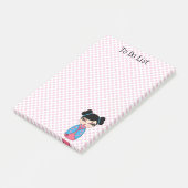 こけし人形 ピンク Post-it® ノート 4 x 6 ポストイット (アングル)