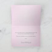 こけし人形 ベビーシャワー カスタム サンクス サンキューカード (内部)