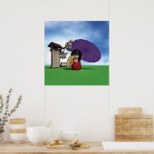 こけし人形 ポスター (キッチン)