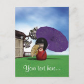 こけし人形 ポストカード (正面)