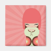 こけし人形 マグネット (正面)