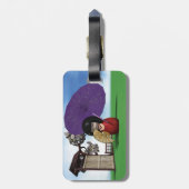 こけし人形 ラゲッジタグ (裏面縦)