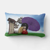 こけし人形 ランバークッション (裏面)