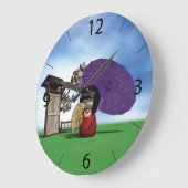 こけし人形 ラージ壁時計 (傾斜)