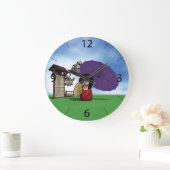 こけし人形 ラージ壁時計 (ホーム)