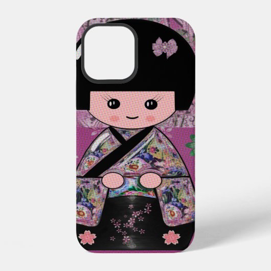 こけし人形 iPhoneケース (裏面)