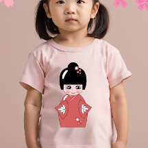 こけし人形Tシャツ