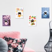 こけし日本のの季節 (リビング)