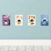 こけし日本のの季節 (ウッドフロア)