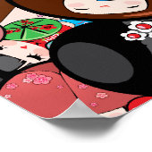 こけし日本のドール – プリント (角)