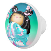 こけし日本の人形セラミックノブ セラミックノブ