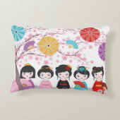 こけし日本の人形 アクセントクッション (裏面)