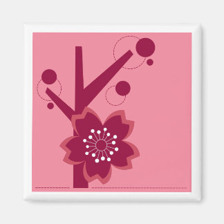 こけし桜着物デザイン マグネット