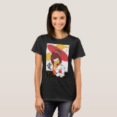 こけしLOVE Chow犬ふろしきバレンタイン Tシャツ (正面フル)