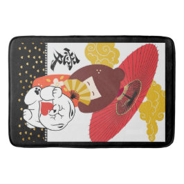こけしLOVE Chow犬ハートCRATE MAT バスマット
