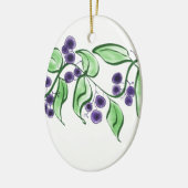 こけももの枝 セラミックオーナメント (左)