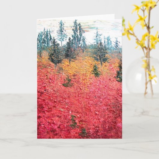 こけもも及びマツ カード (黄色い花)