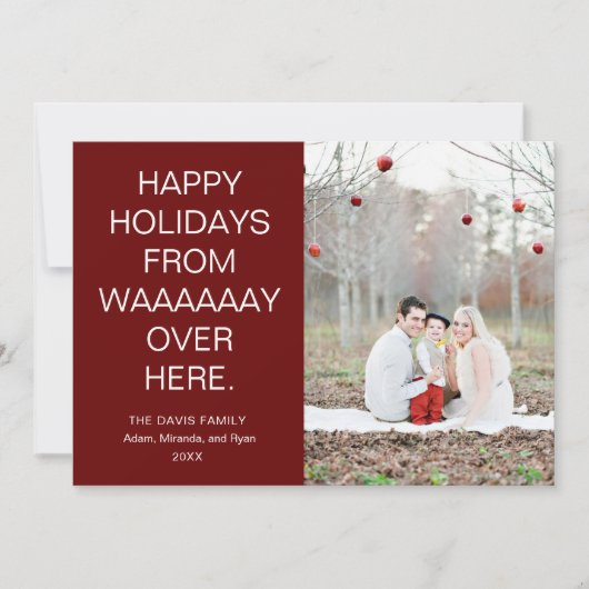 ここからずっと楽しい休日に写真を撮る シーズンカード (正面)