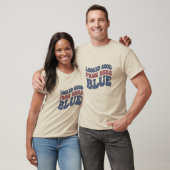 ここからは完璧ブルーおもしろソフトボールママ Tシャツ (ユニセックス)