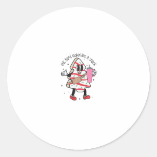 ここからは、おやつのかわいいクリスマスツリーcのように見える ラウンドシール