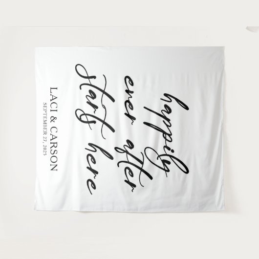 「ここからスタートして幸せな時結婚間」の背景 タペストリー (正面(横))