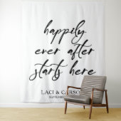 「ここからスタートして幸せな時結婚間」の背景 タペストリー (インサイチュ)