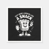 ここからスナックのクリスマスツリーケーキのように見える スタンダードカクテルナプキン (正面)