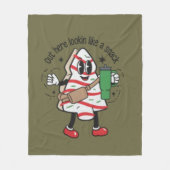 ここからスナックのクリスマスツリーケーキのように見える フリースブランケット (正面)