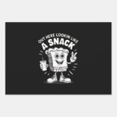 ここからスナックのクリスマスツリーケーキのように見える ラッピングペーパーシート (正面)