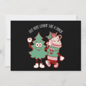 ここからスナックのクリスマスツリーケーキのように見える 招待状 (正面)